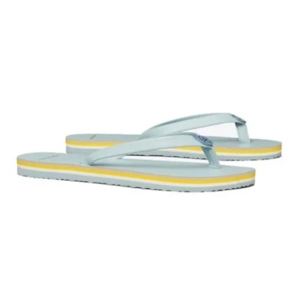 NEW Tory Burch Sizes 6 to 11, Mini Minnie Flip Flop Gray Mist/ Smoke Blue